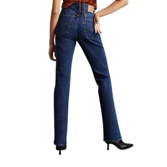 Levi’s NWT 70s High Straight Dark Wash Jeans Women’s Size 24 - Picture 3 of 8